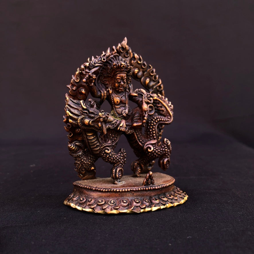 Tibetan Buddhist White Jambala Figurine