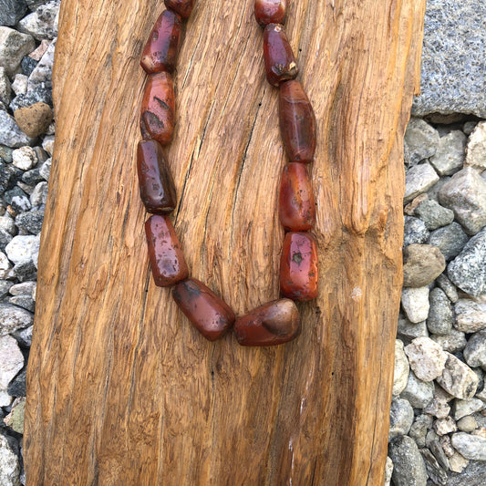 Vintage African Carnelian Long Necklace