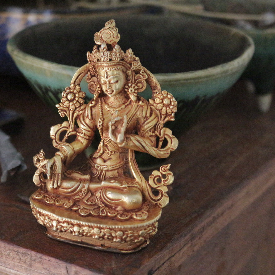 Green Tara Figurine