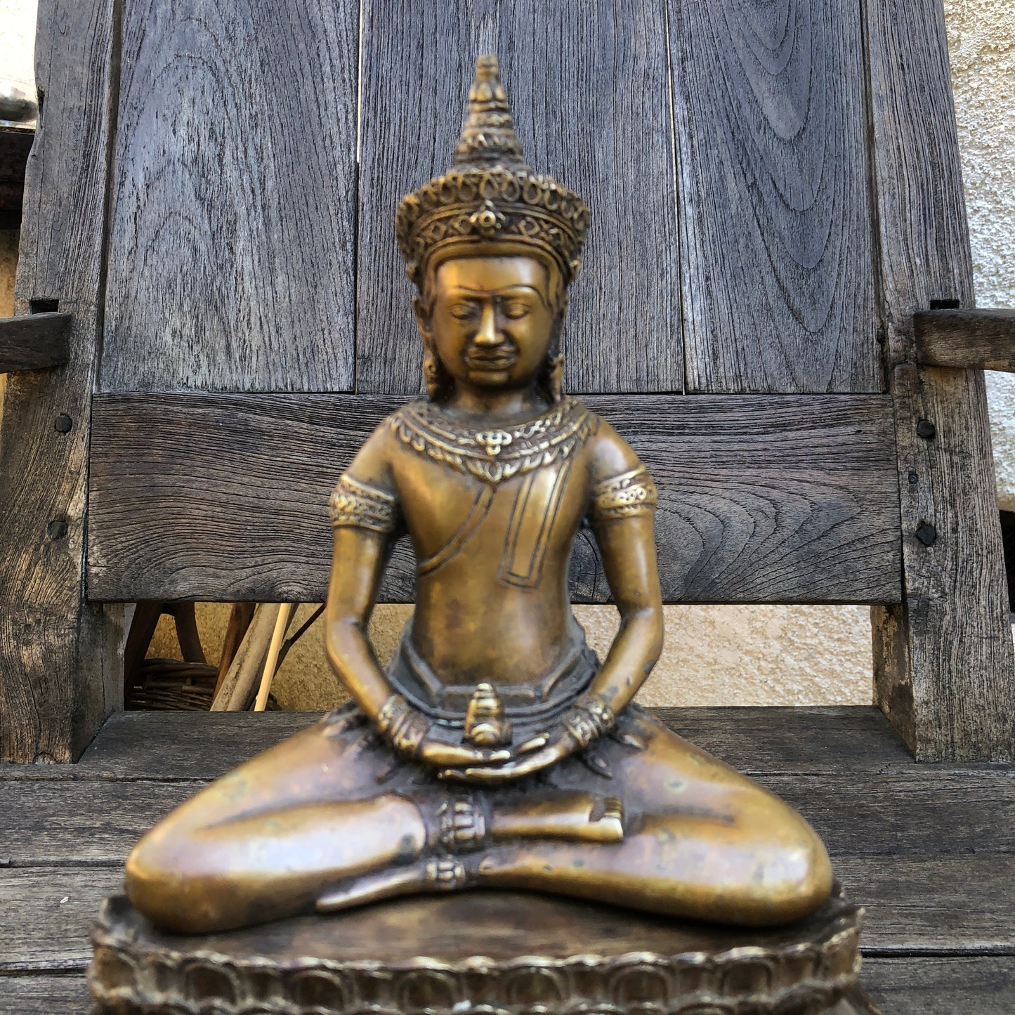 Khmer Cambodian Style Buddha Statue in Meditating Gesture