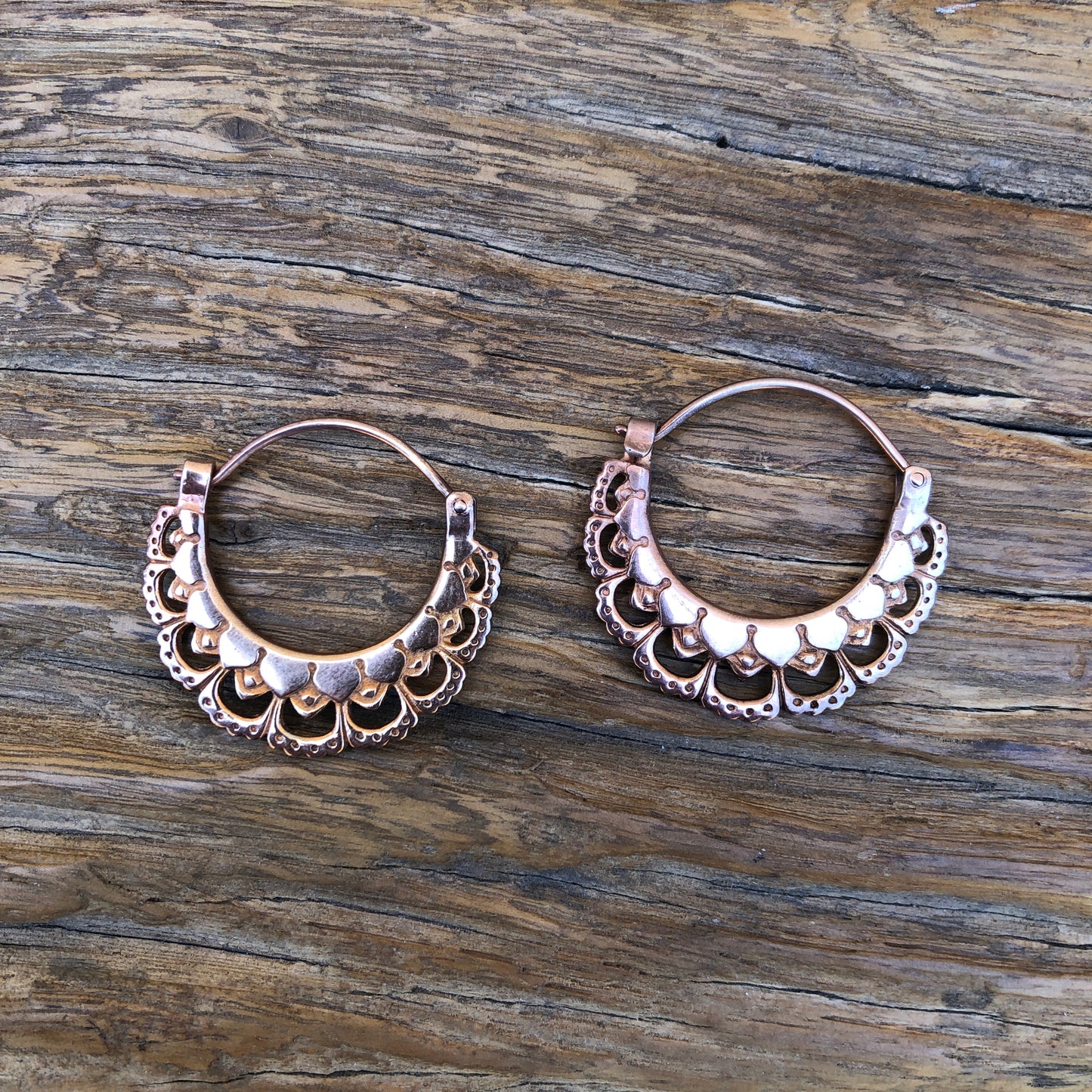 Rose Gold Hoop Earrings