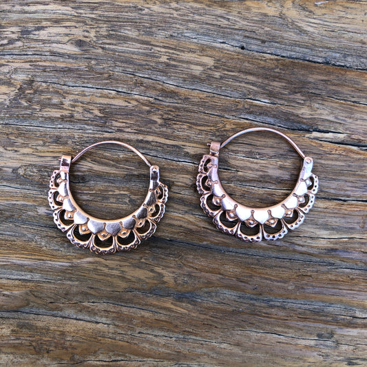 Rose Gold Hoop Earrings