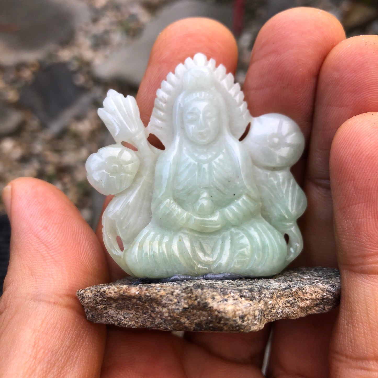 Jade Guan Yin Figurine