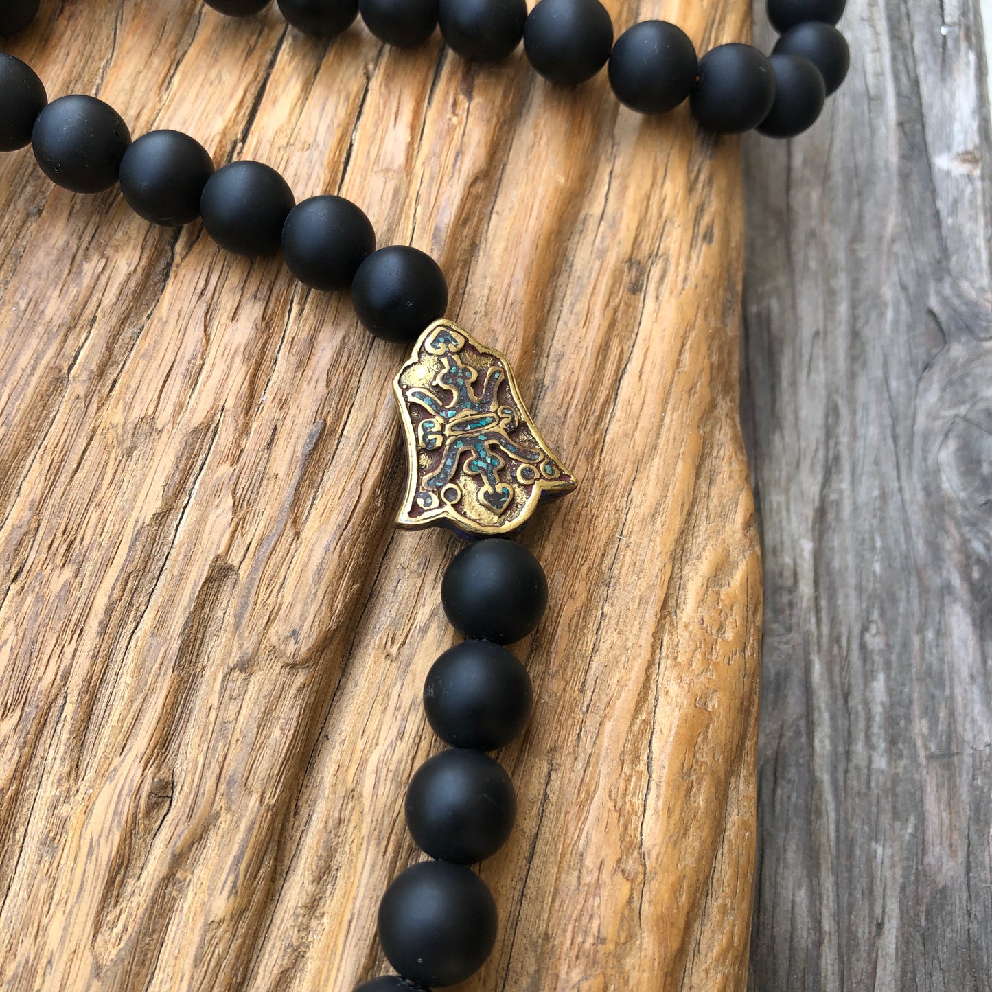 Mat Black Onyx 108 Count Prayer Mala