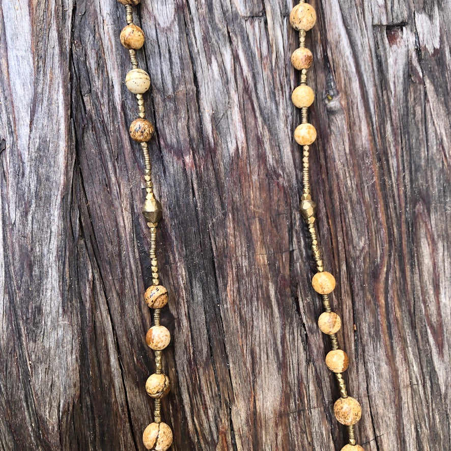 Jasper Long Necklace