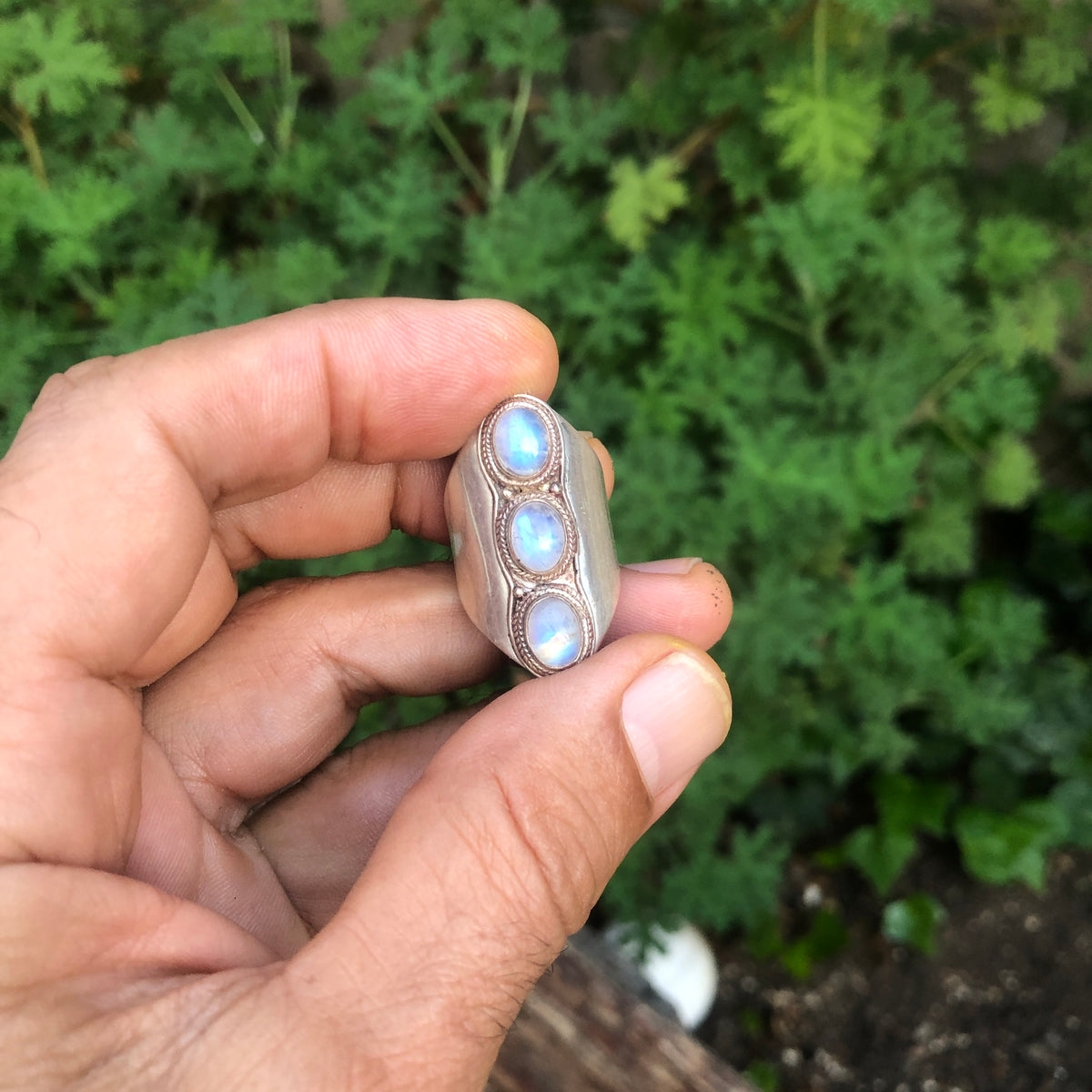 Moonstone Saddle Ring