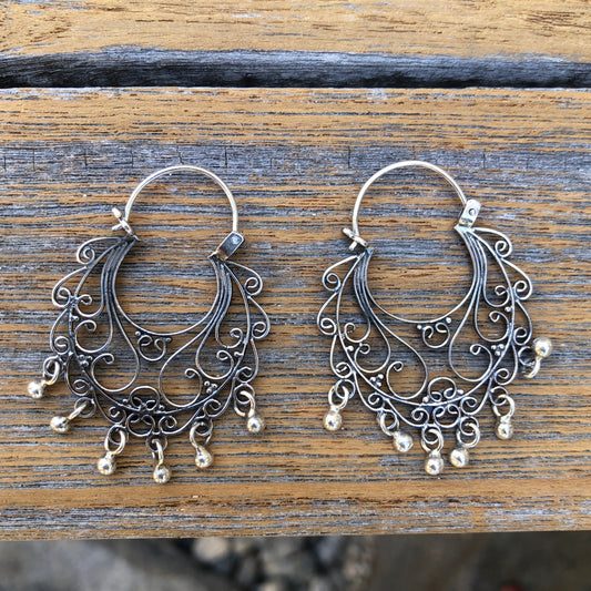 Vintage Sterling Silver Chandelier Earring