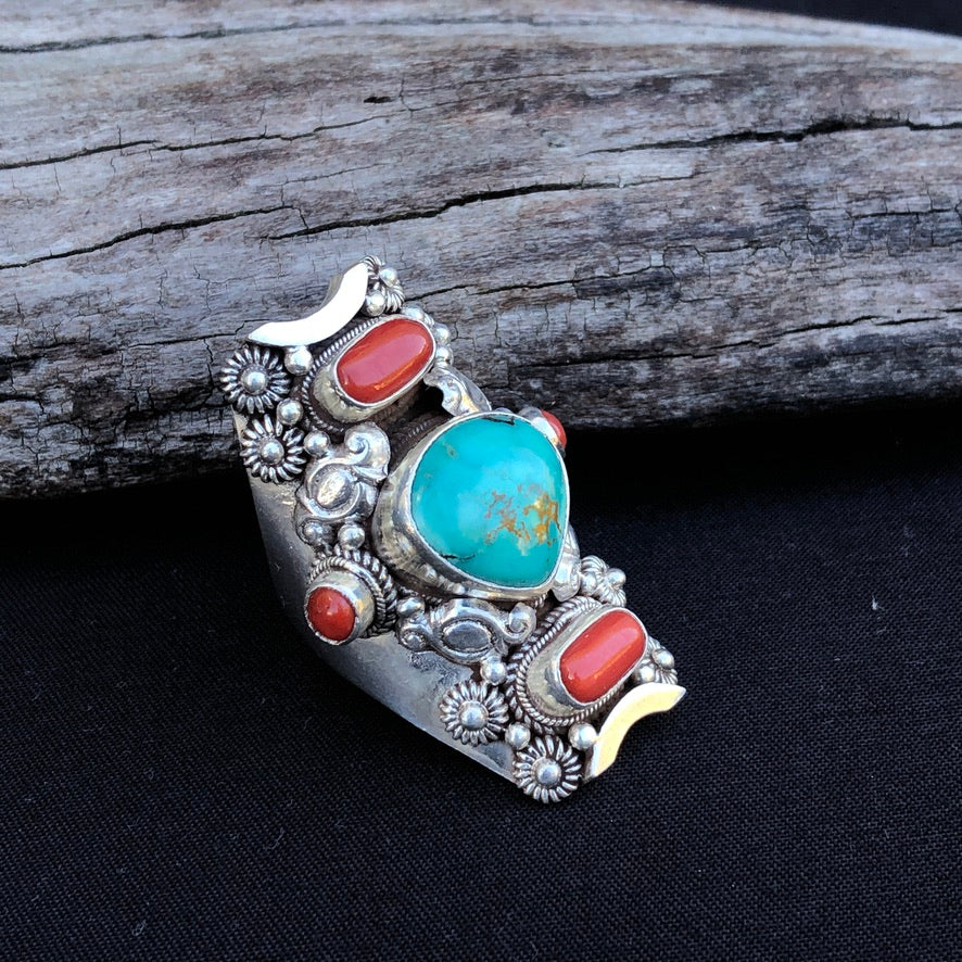 Turquoise Saddle Ring