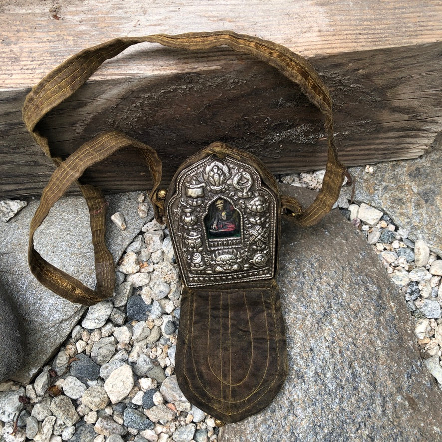 Tibetan Buddhist Ghau Portable Shrine Box