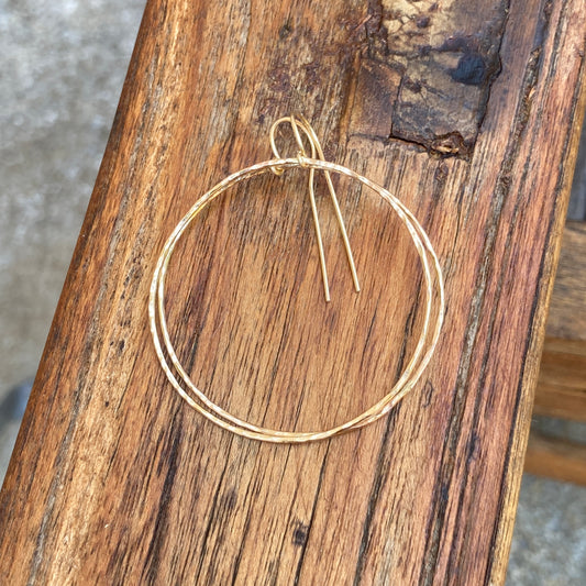 Simple Gold Filled Hoop Earrings
