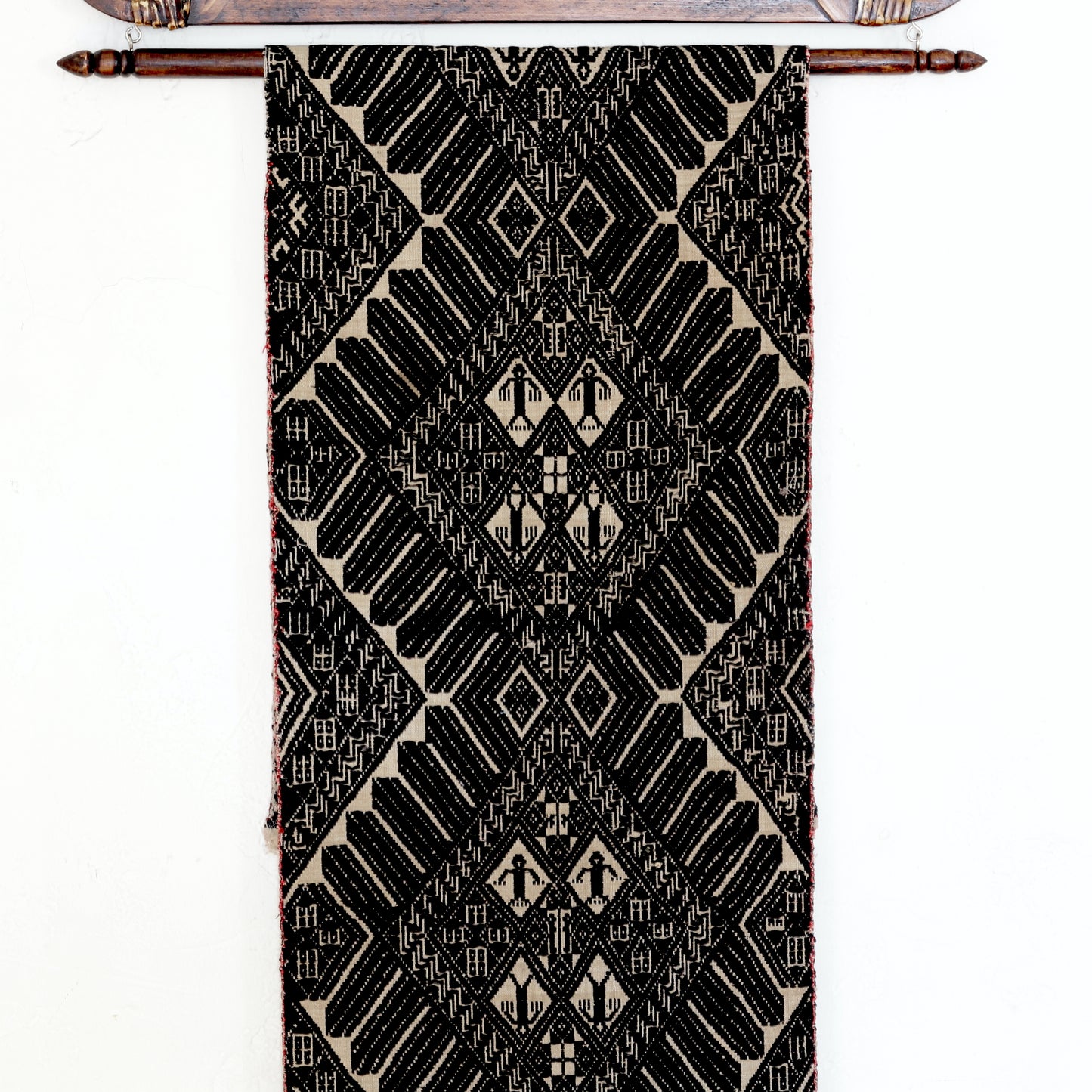 Hand Woven Laotian Textile And Hanger