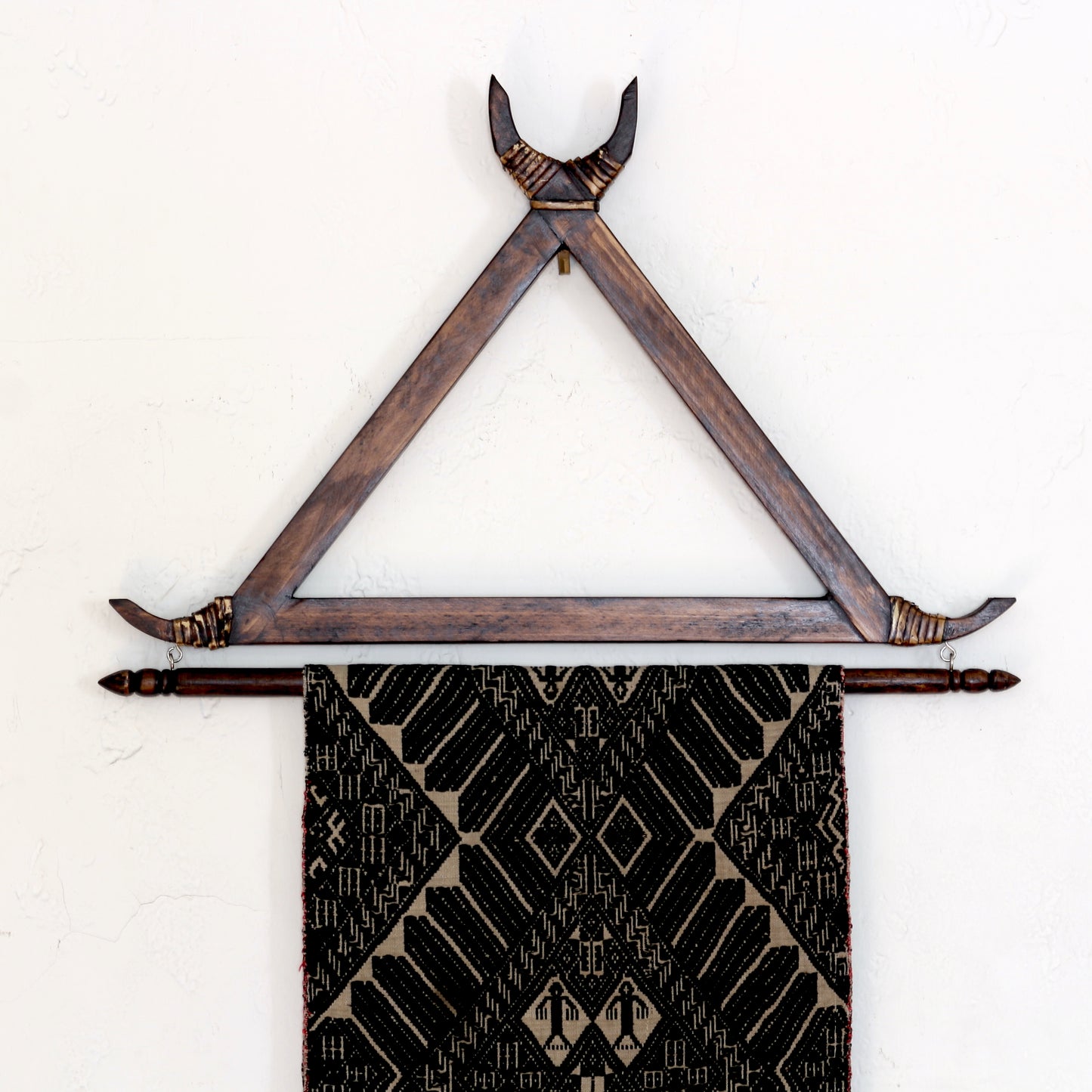 Hand Woven Laotian Textile And Hanger