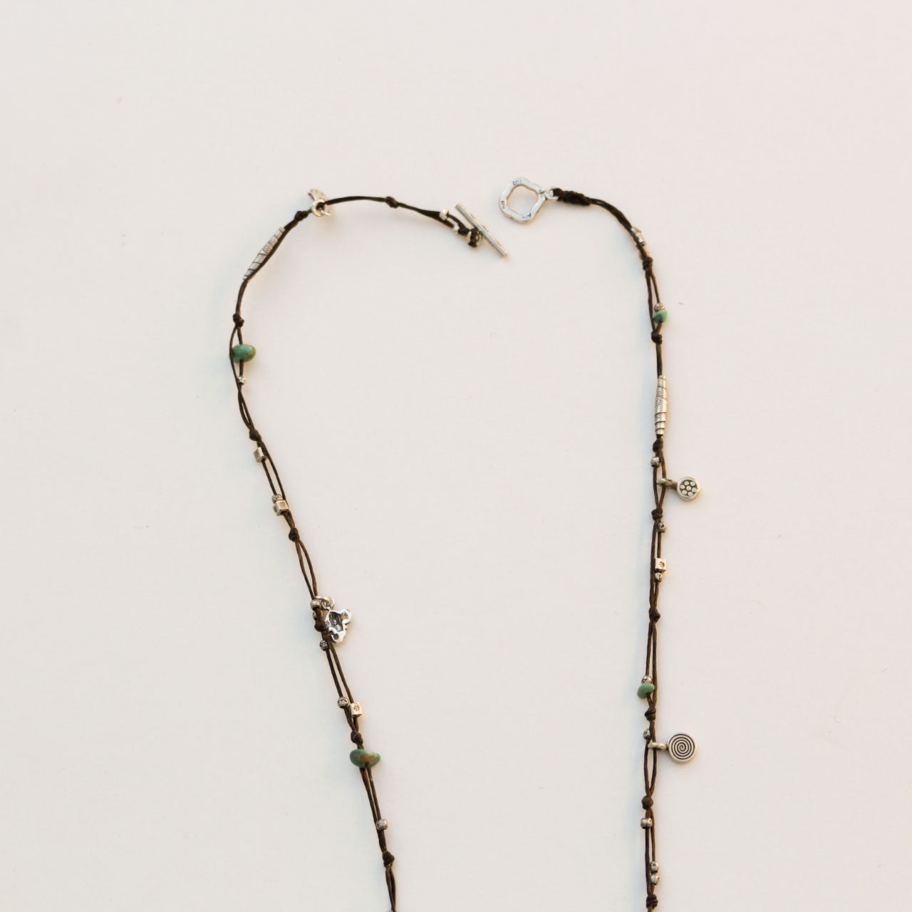 Handmade silver long necklace - Trendivine