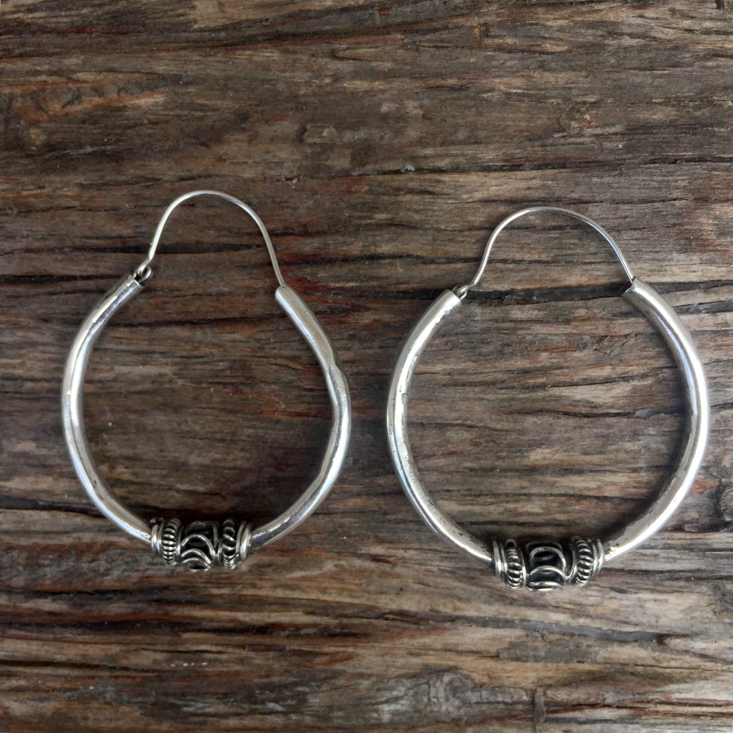Silver Hoop Earrings