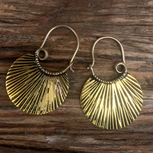 Brass earrings