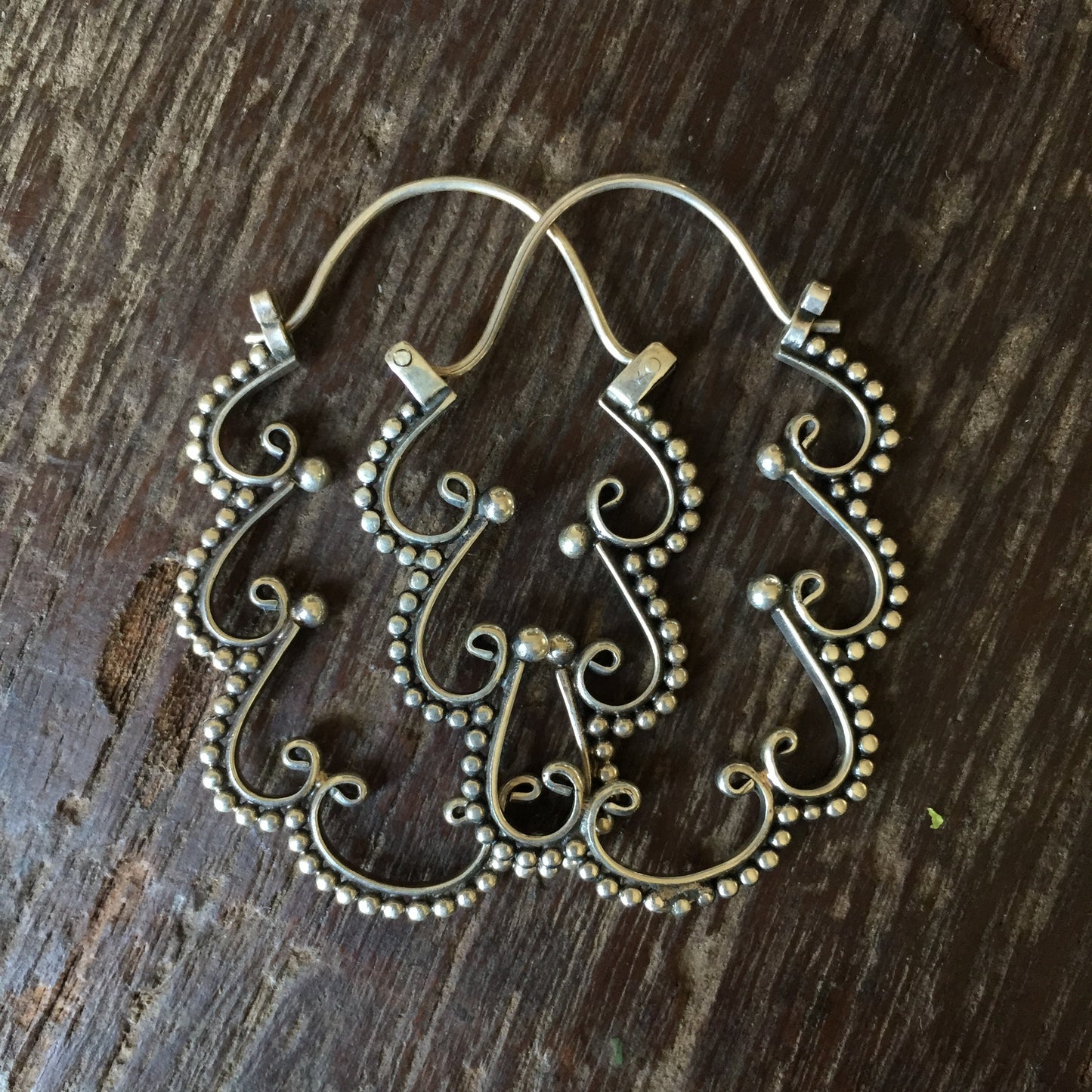 Sterling floral Earrings