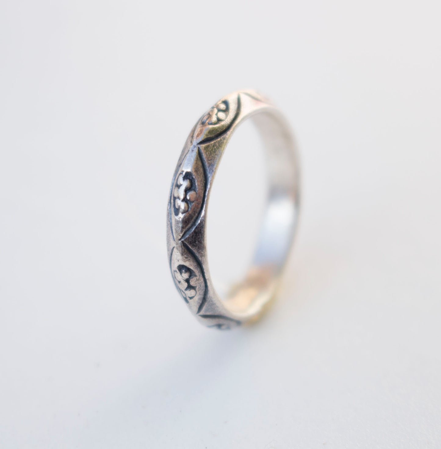 Stamped Sterling Silver ring