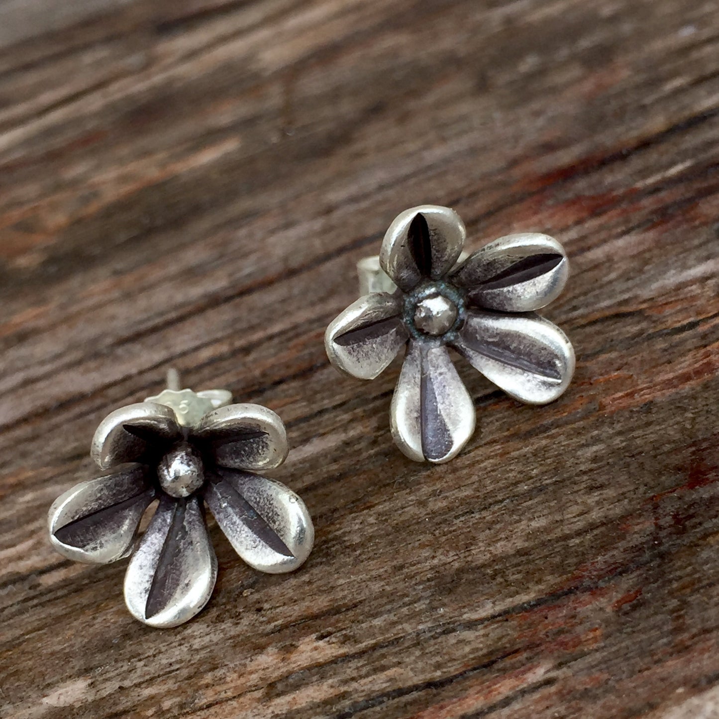 Flower Bud Stud Earrings