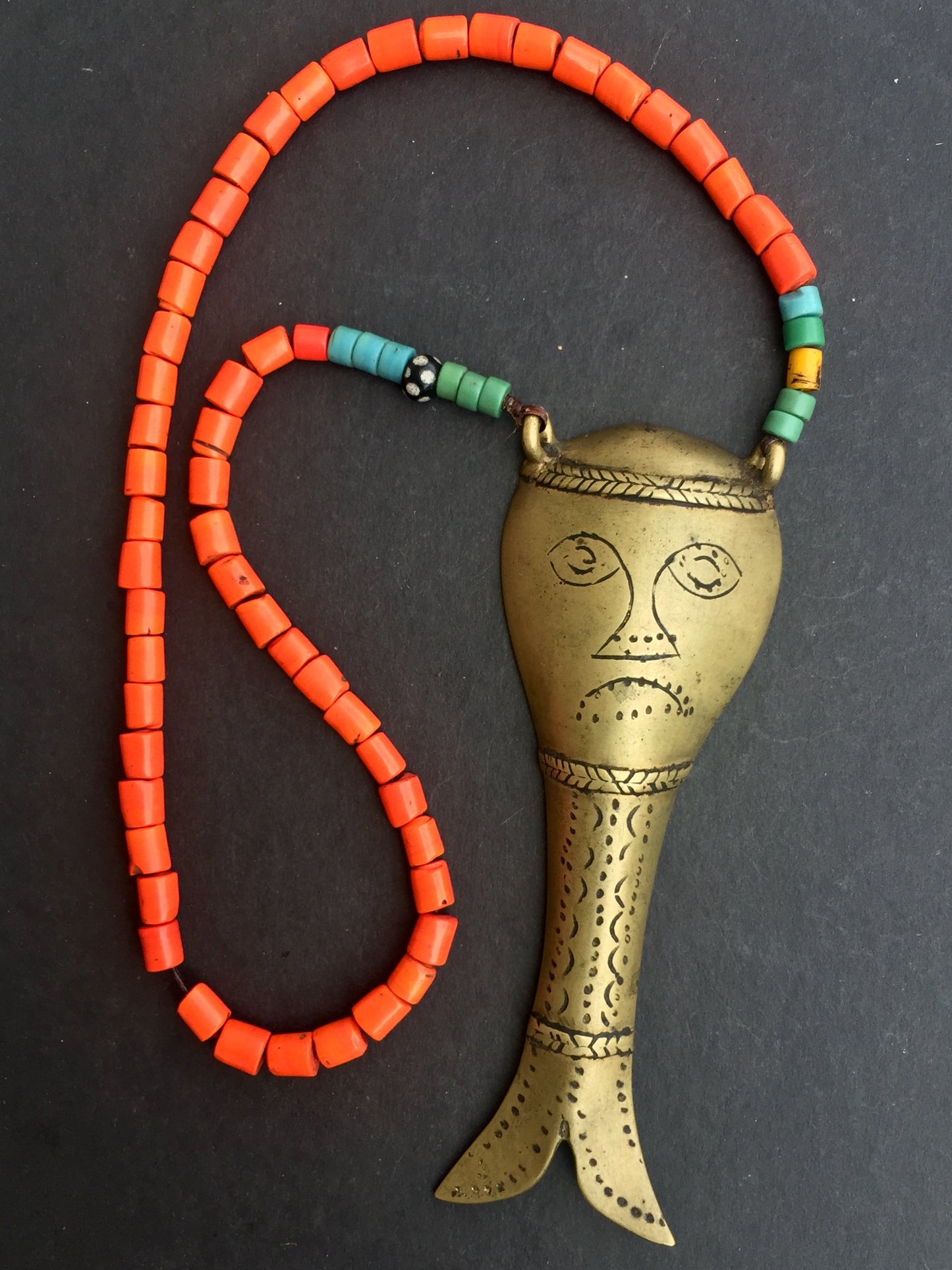 Vintage Nagaland  Glass Necklace