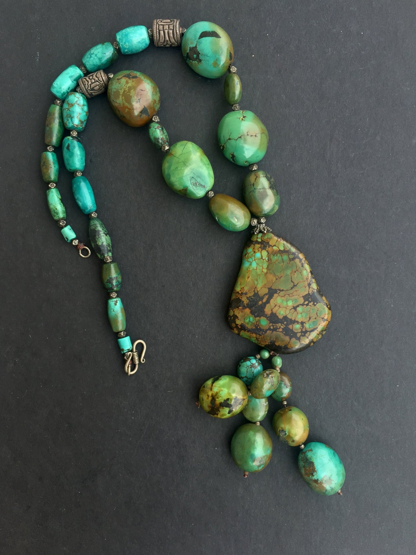 Tibetan Turquoise Long Necklace