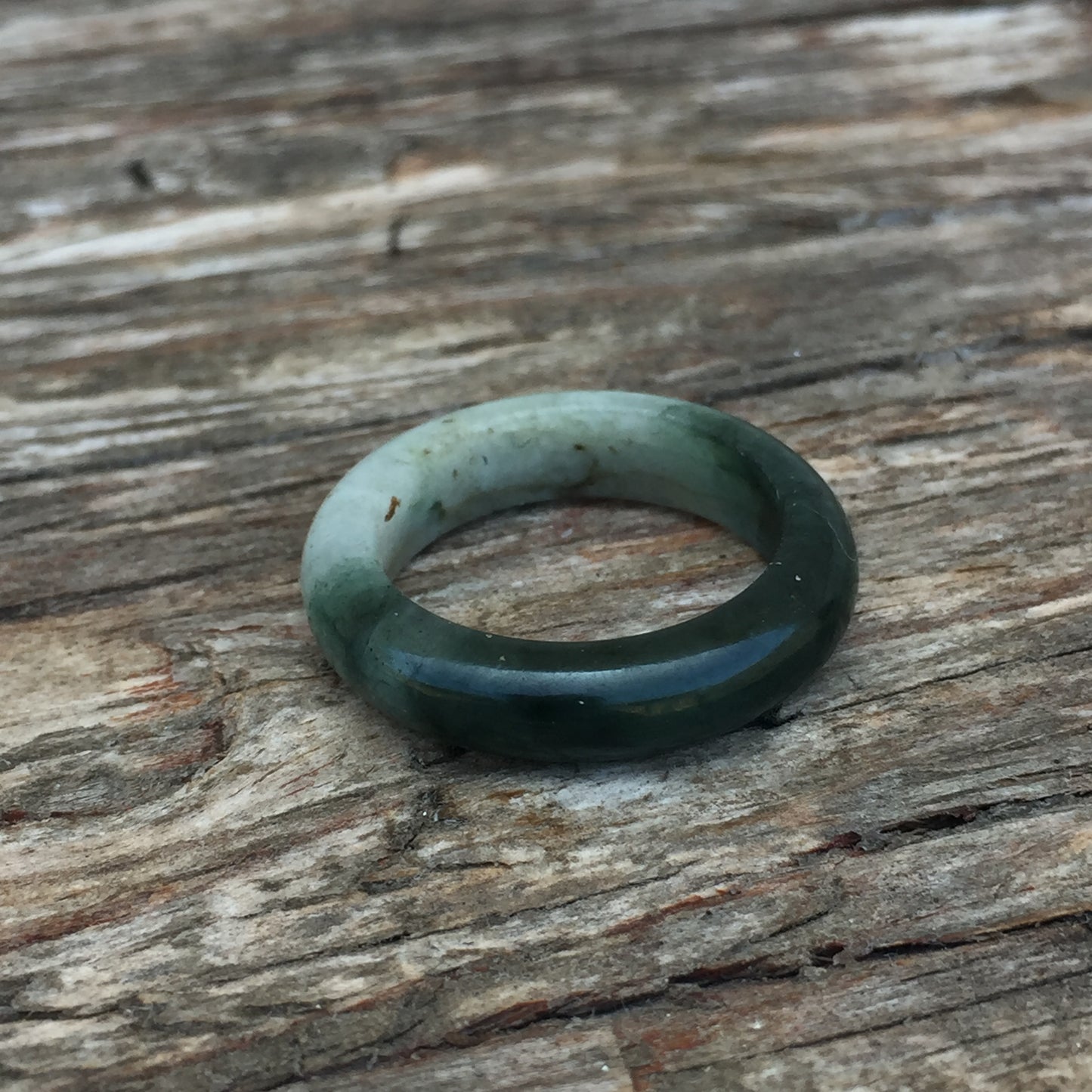 Two Toned Jade ring