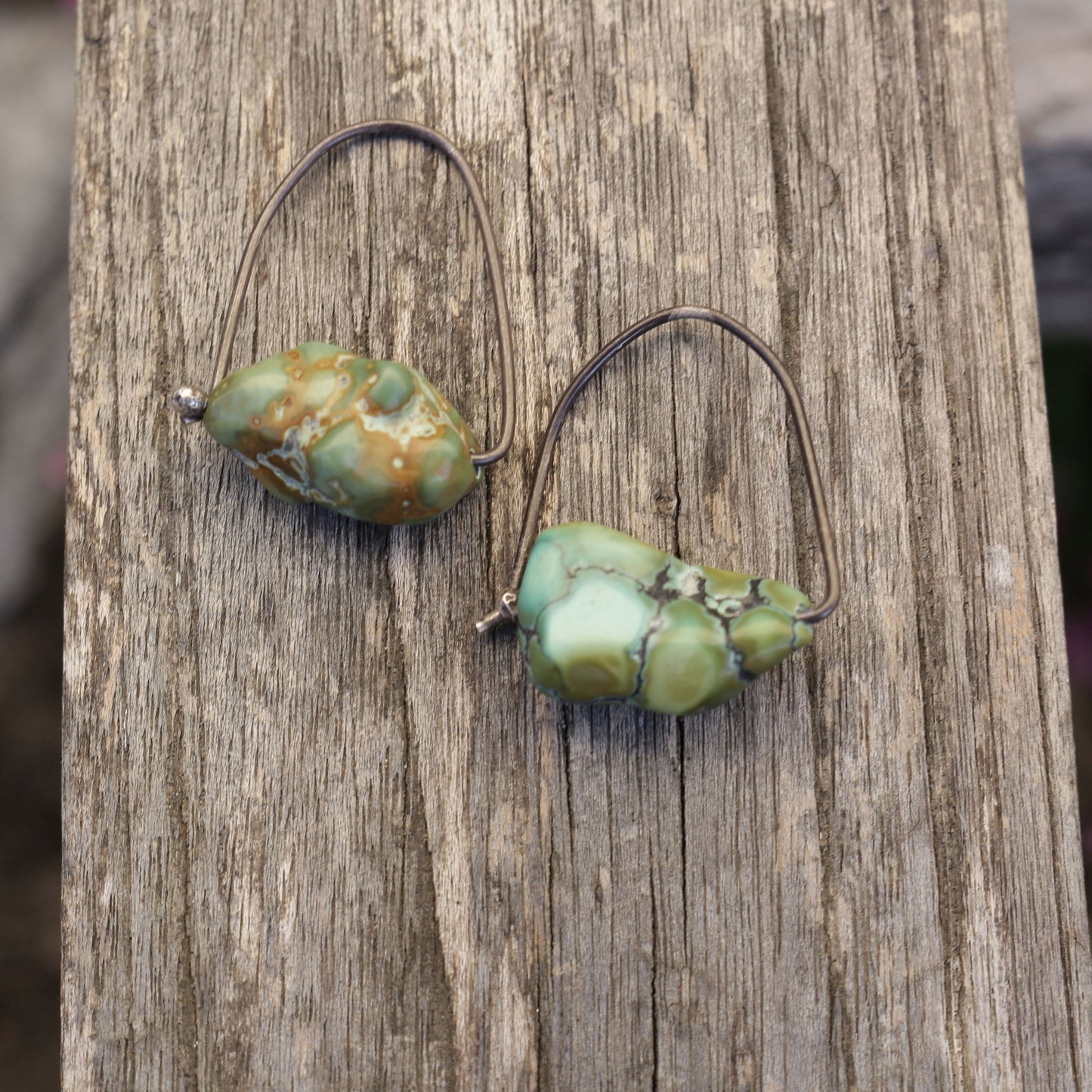 Turquoise Pebble Earrings