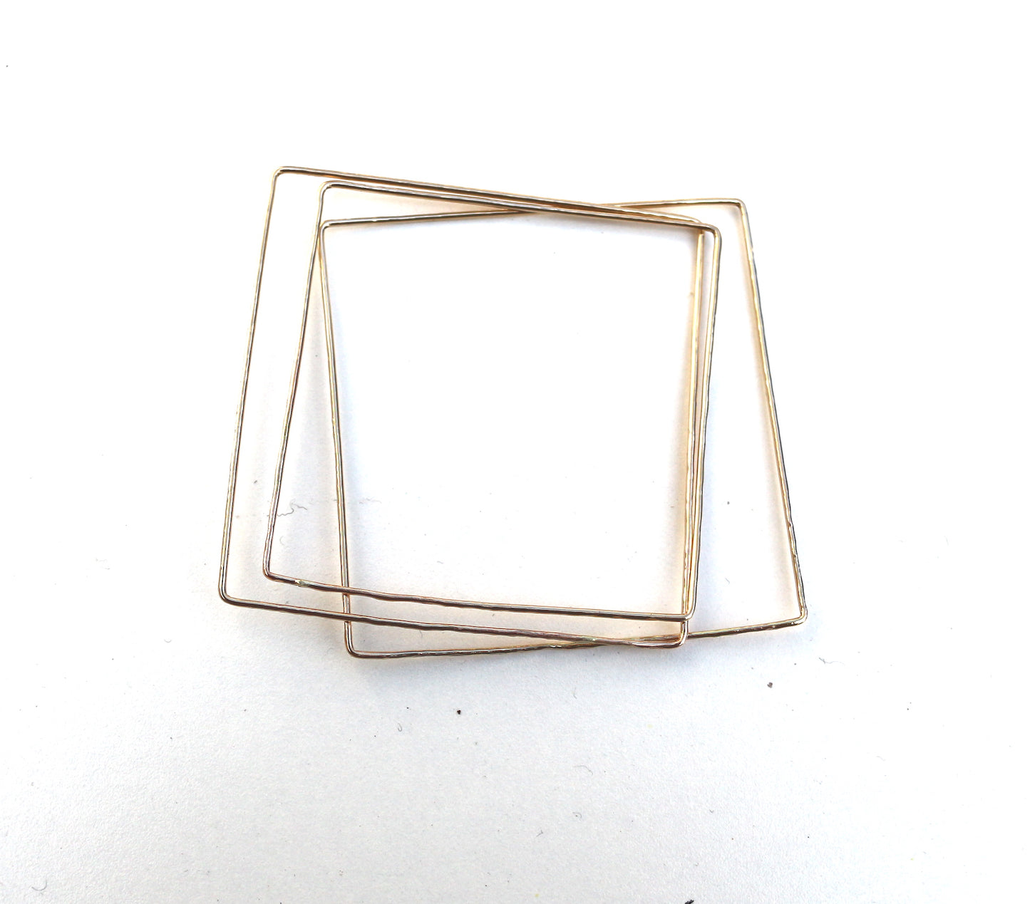 Simple gold filled dainty square bangle