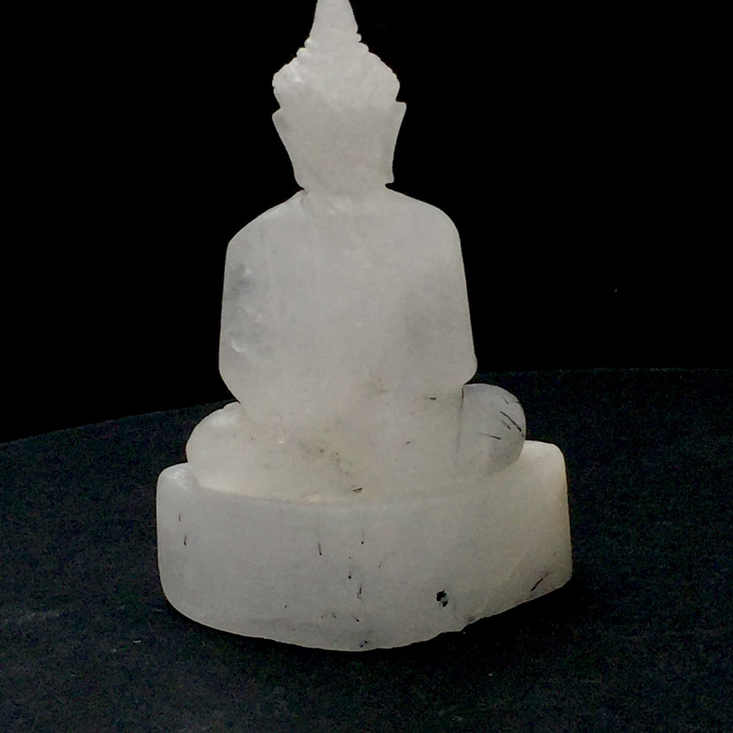 Natural Quartz Meditating Buddha
