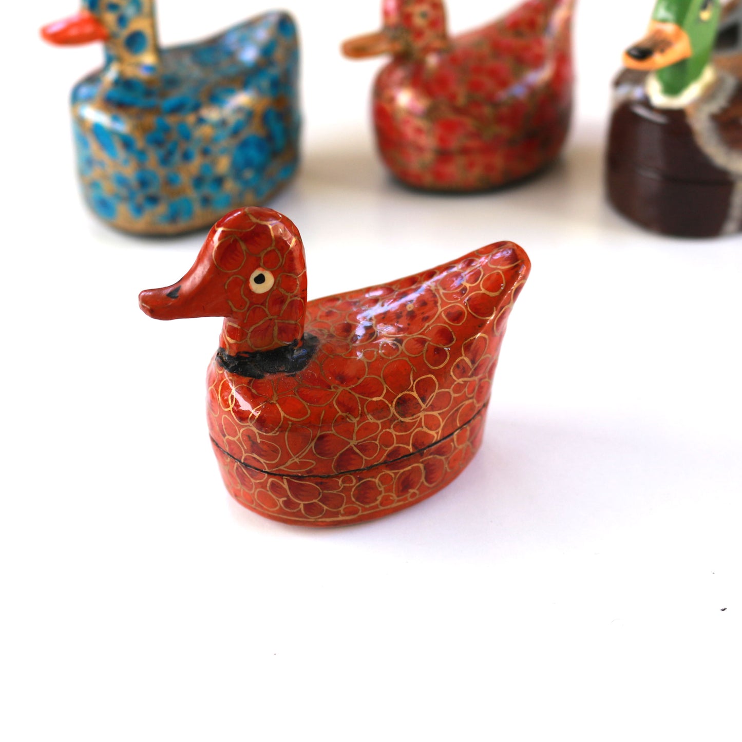 Hand painted Paper Mache boxes