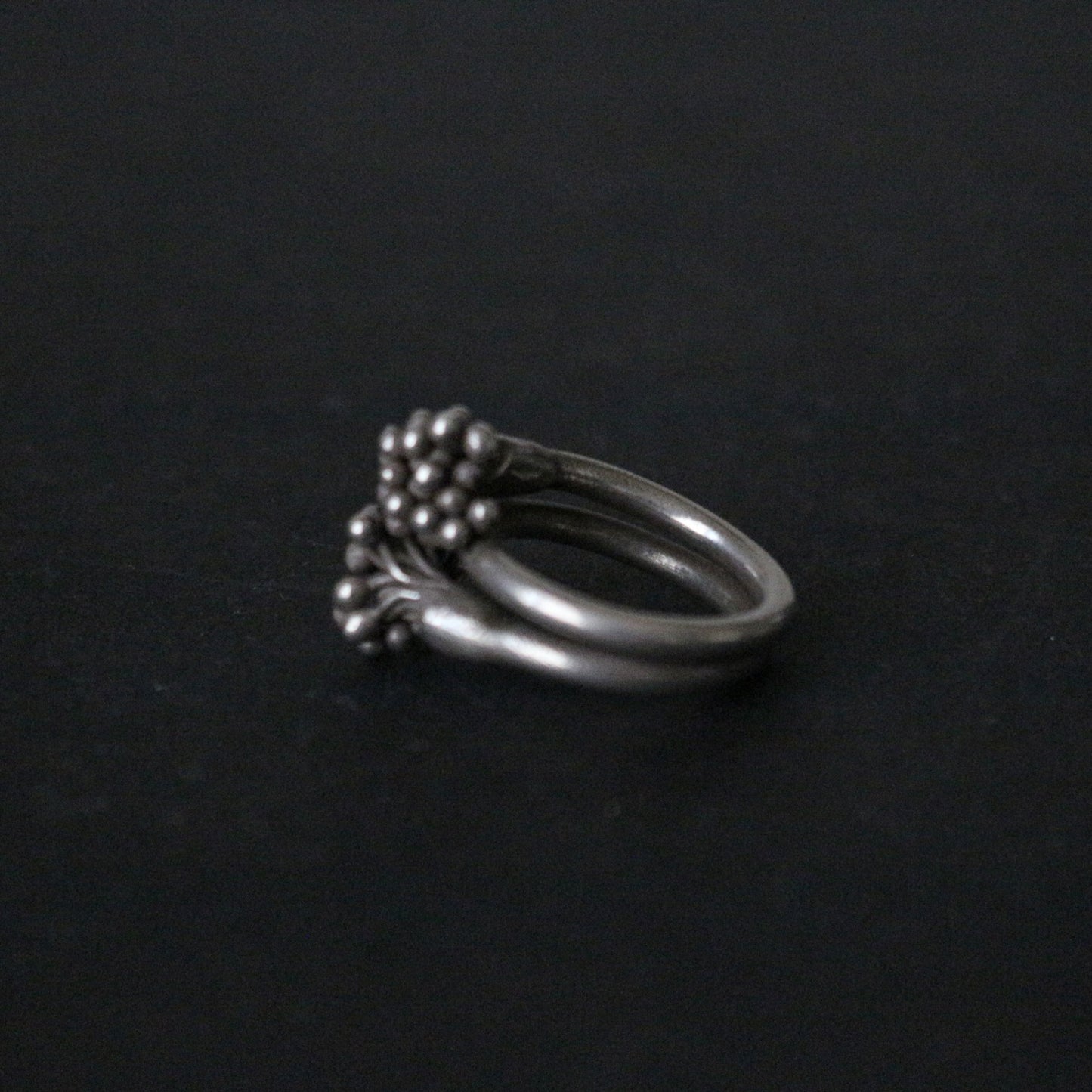 Silver Granules Ring