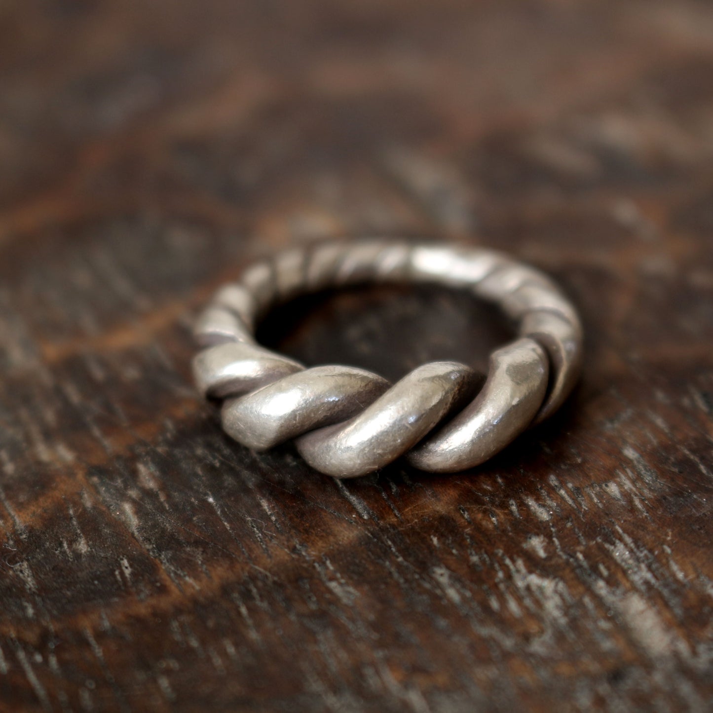 Twisted Wire Silver Ring