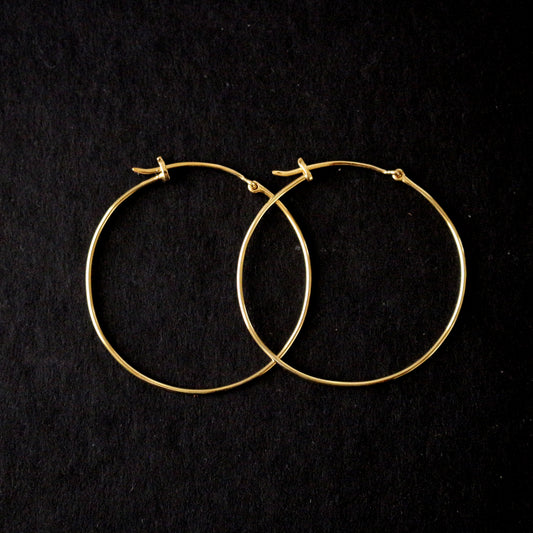 Simple Gold Hoops