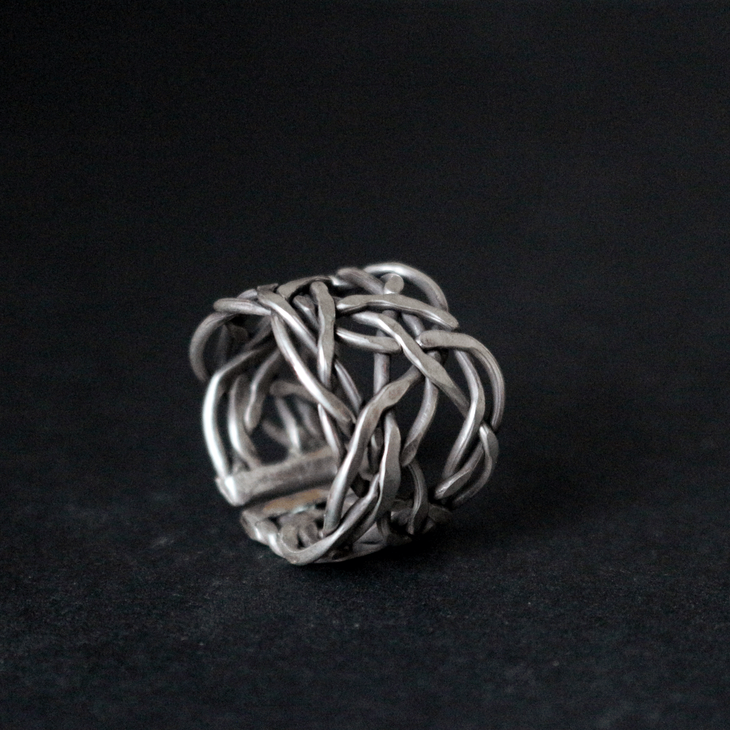 Braided Wide Band Ring