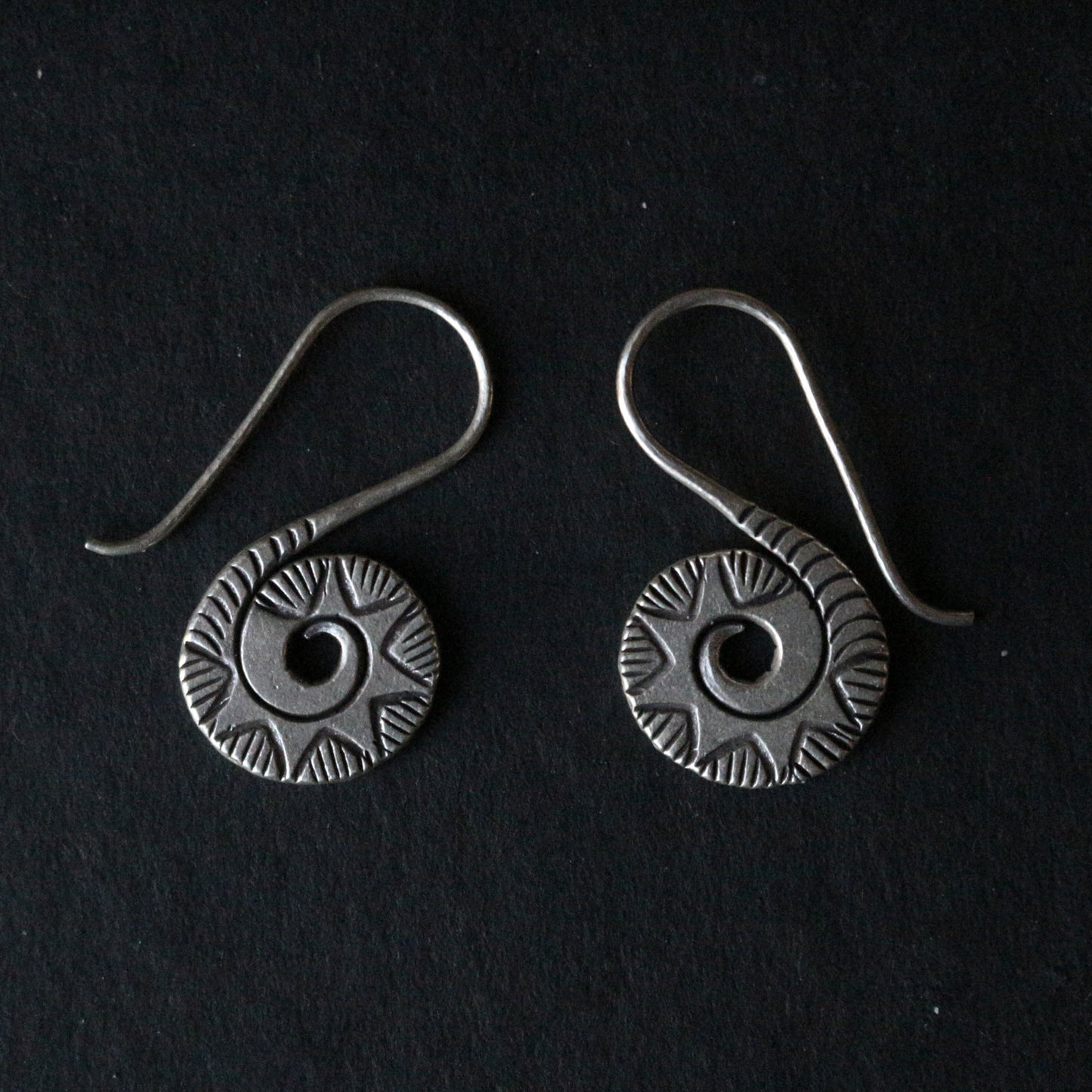 Spiral Silver earrings