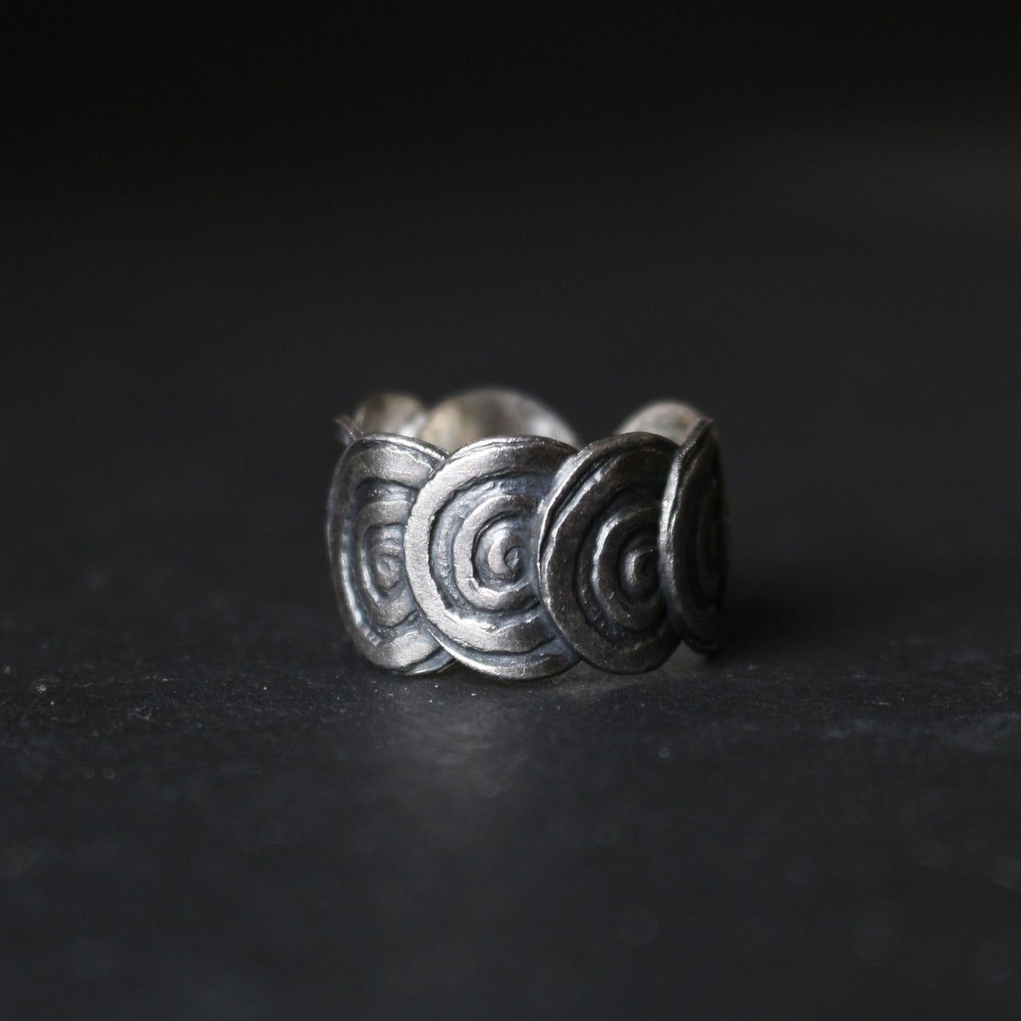 Spiral Wide Band Ring