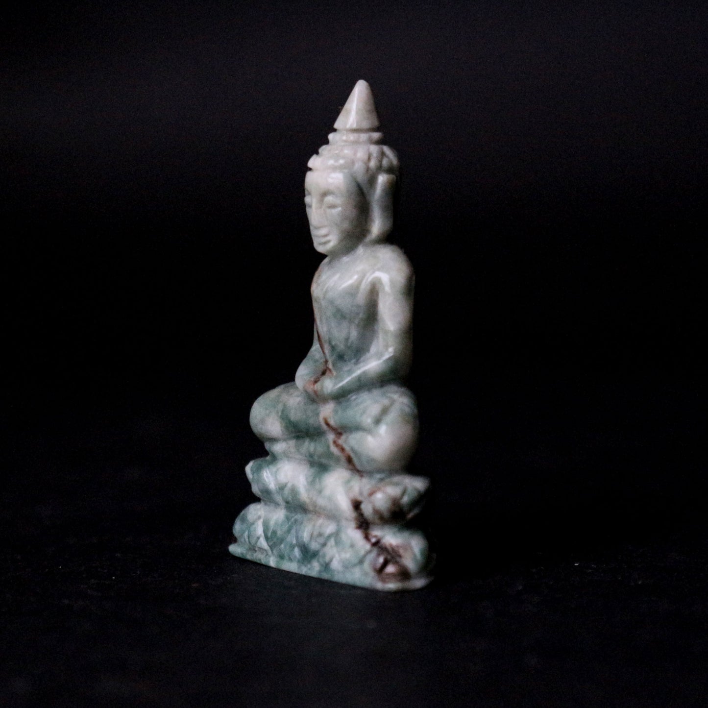 Tiny Jade Buddha Statue