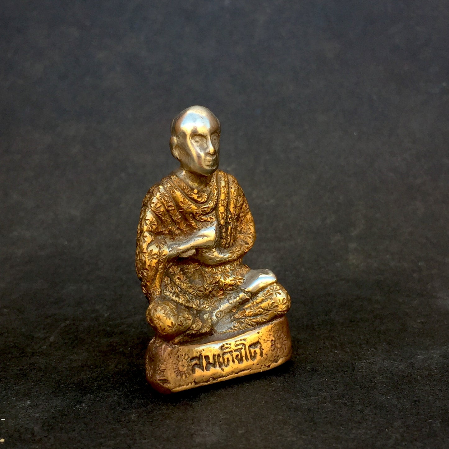 Meditating Monk Statue