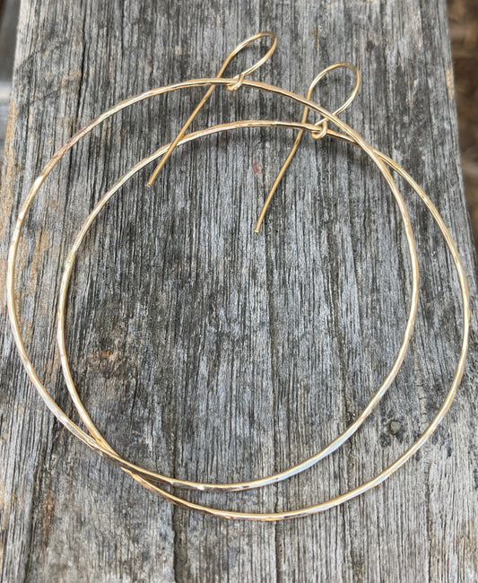 Simple Gold Filled Hoop Earrings