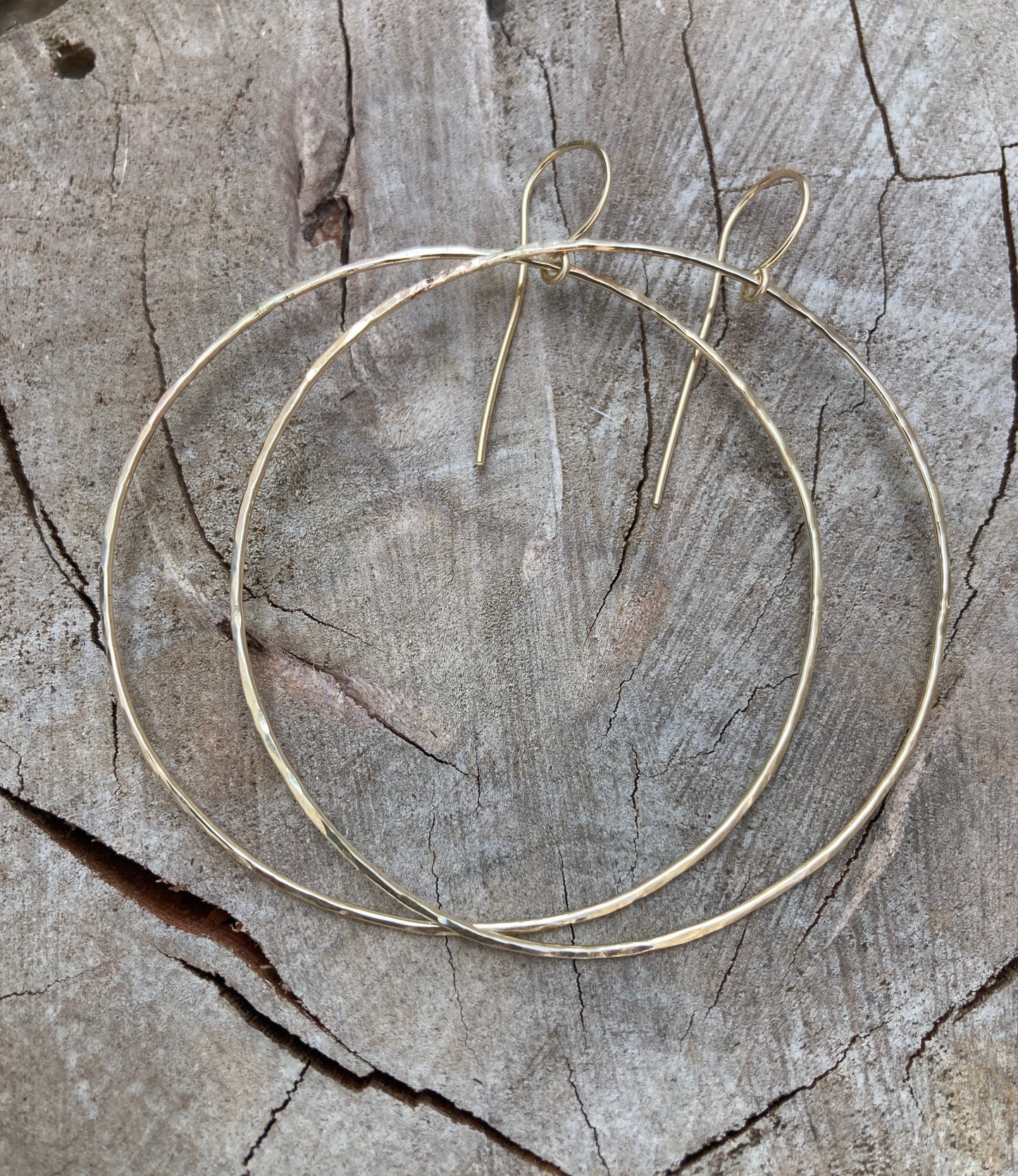 Simple gold filled hoop earrings