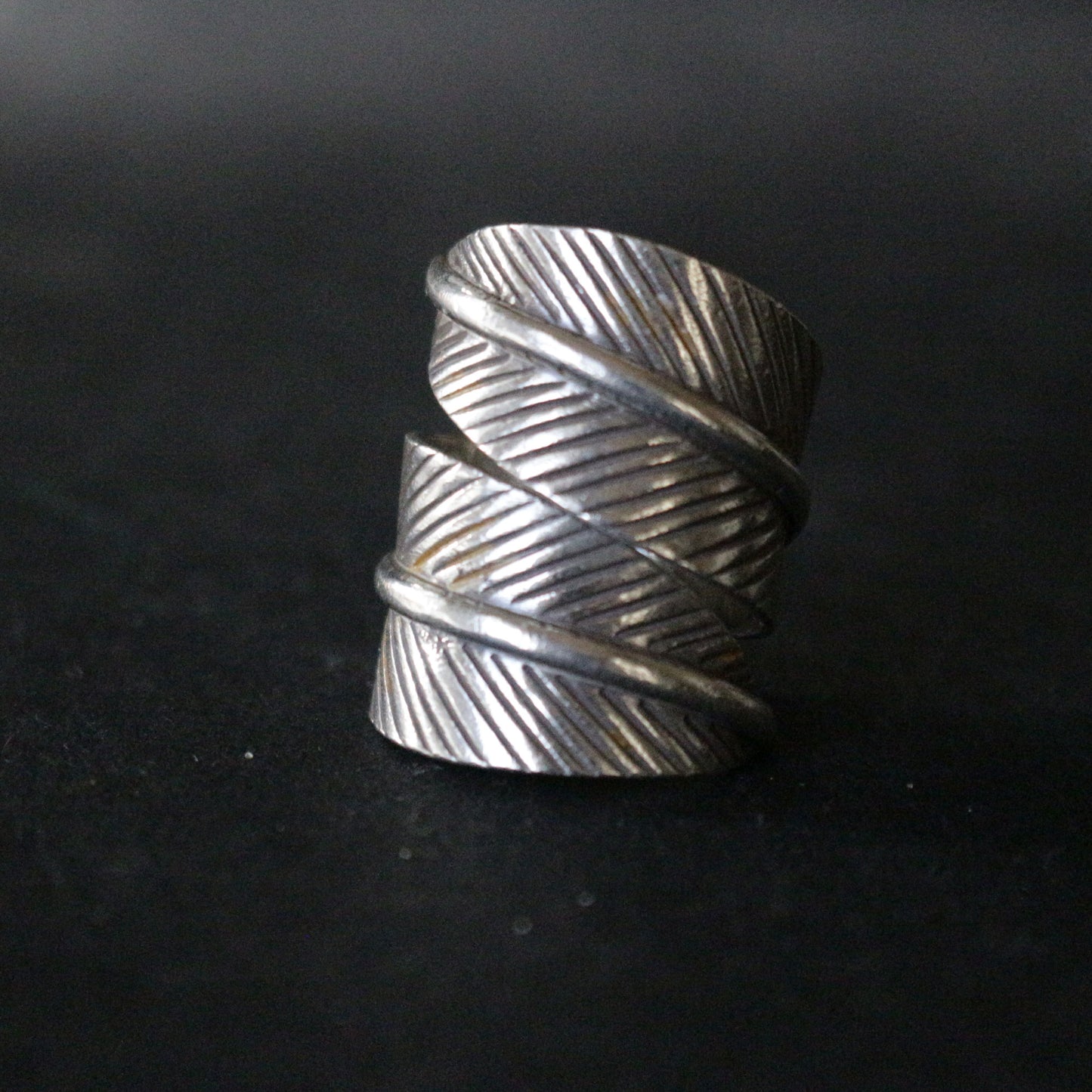Sterling Leaf Ring
