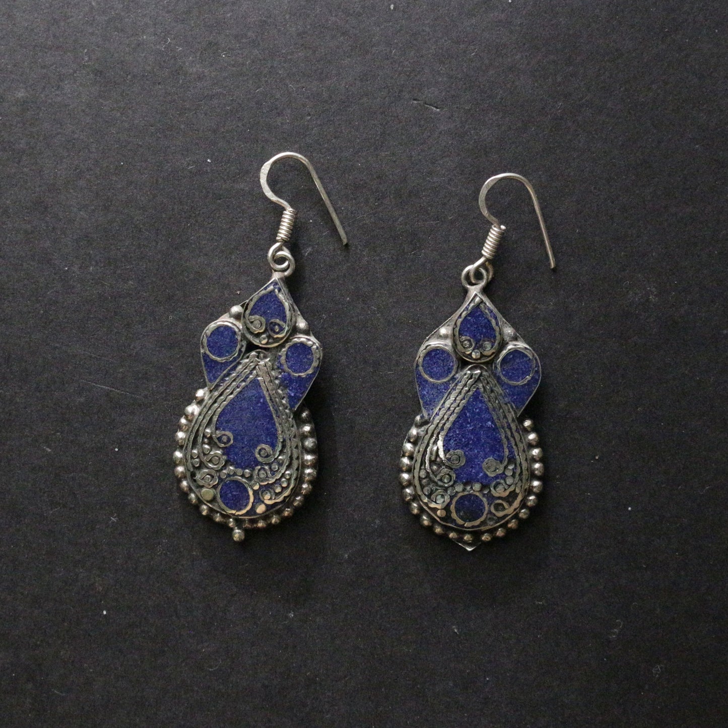 Lapis Lazuli Inlay Earrings