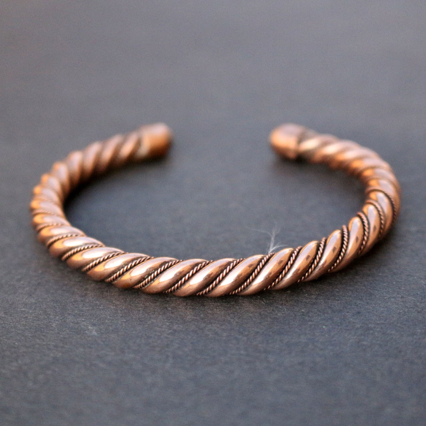 Twisted Copper Cuff Bracelet