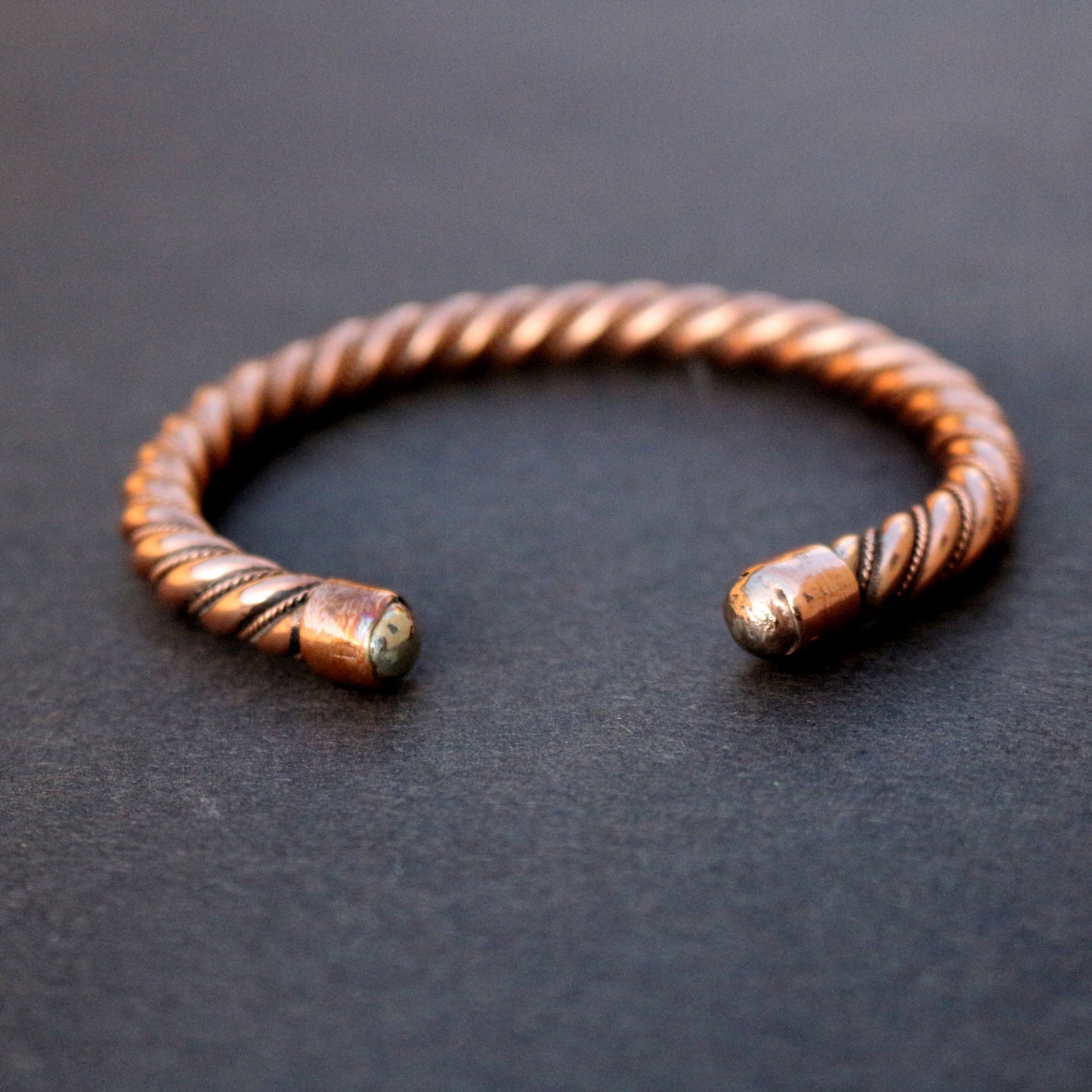 Twisted Copper Cuff Bracelet