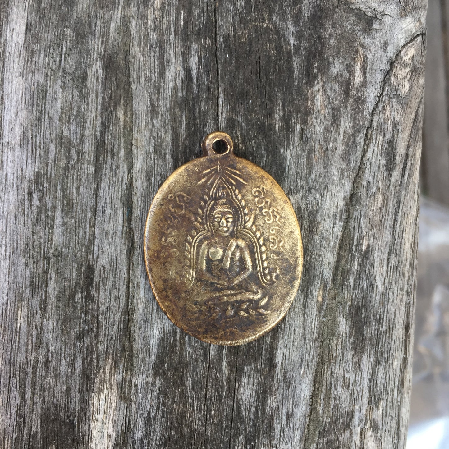 Bronze Buddha Amulet