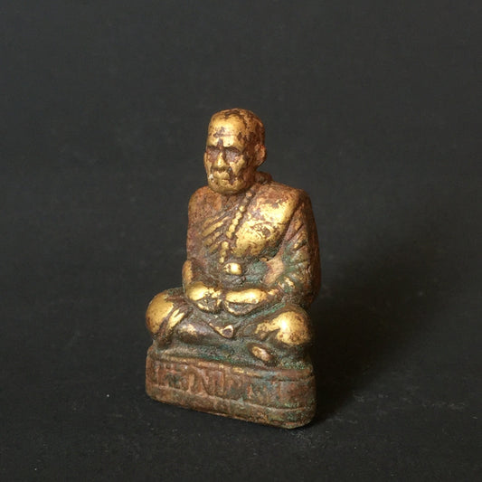 Meditating Buddhist Monk Statue