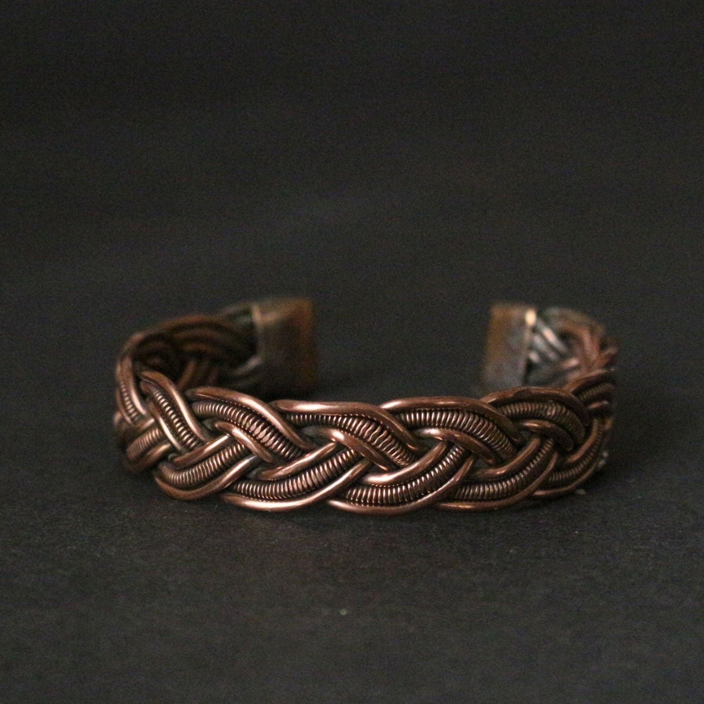 Braided Copper Cuff Bracelet
