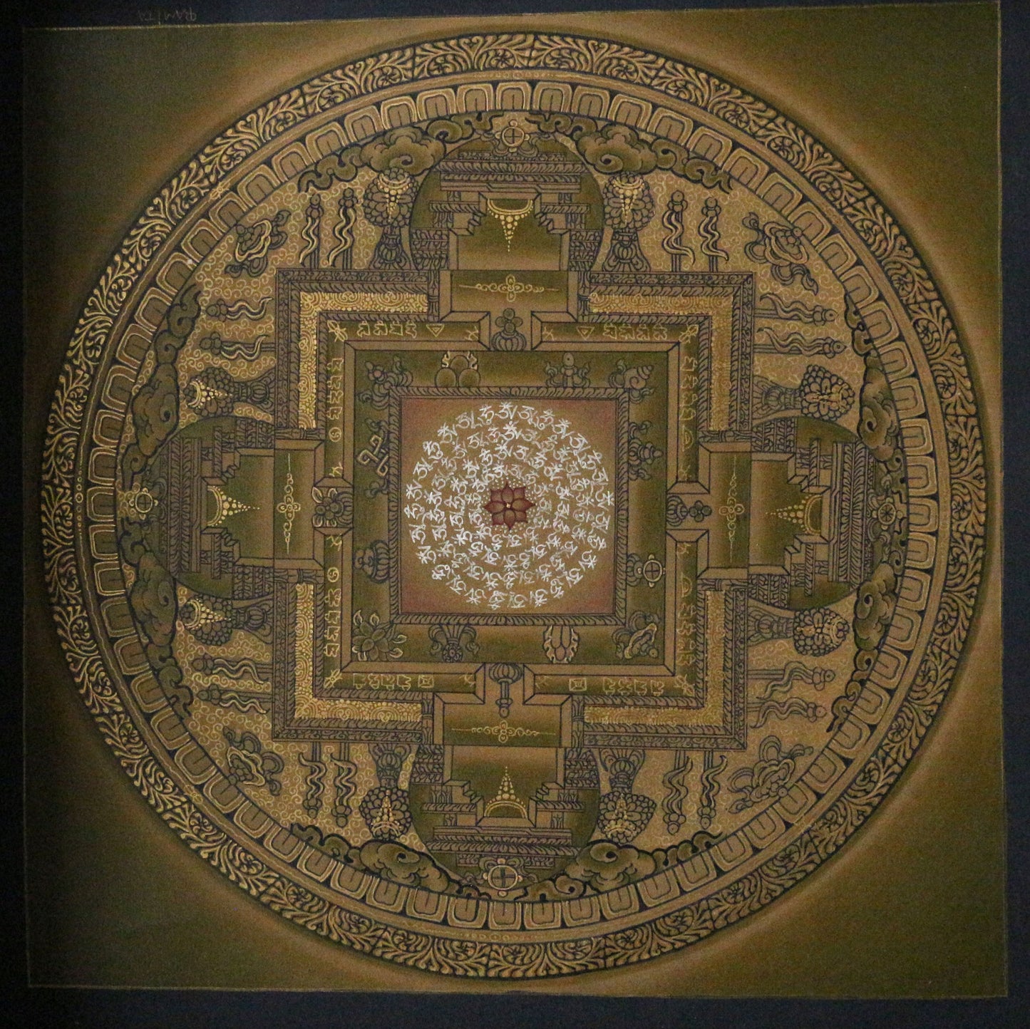 Aum Mandala Thangka Painting