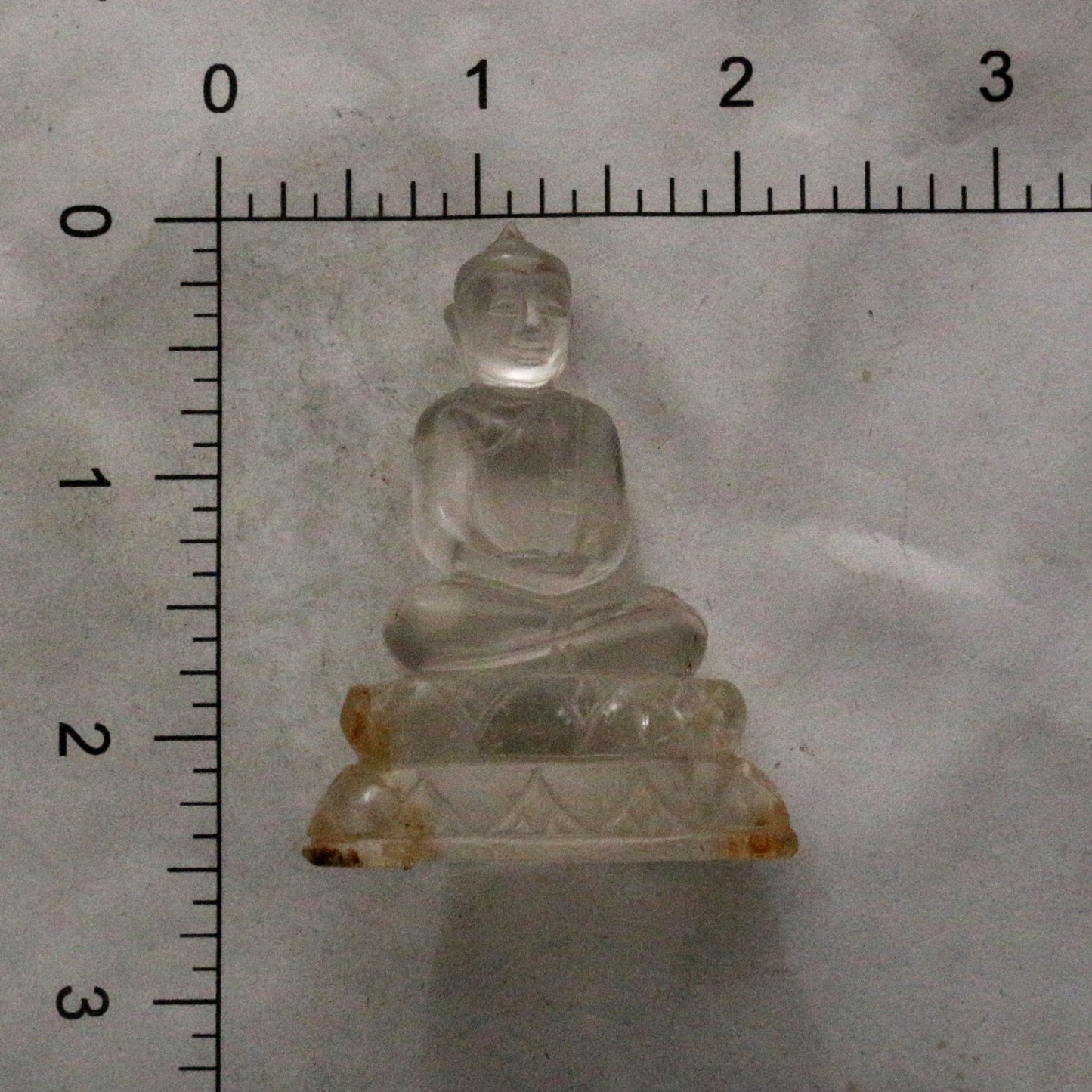 Clear Quartz Meditating Buddha