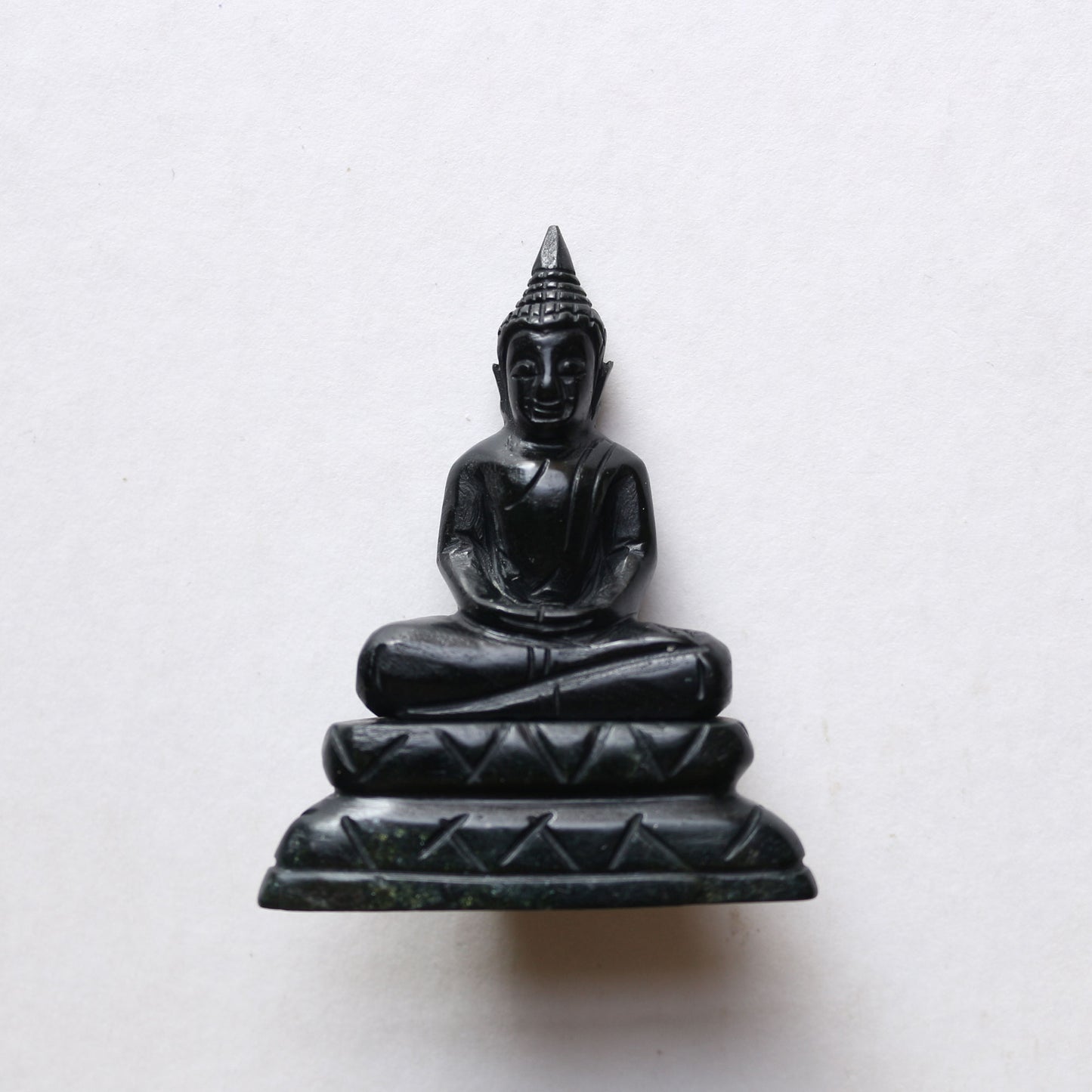 Black Jade Meditating Buddha