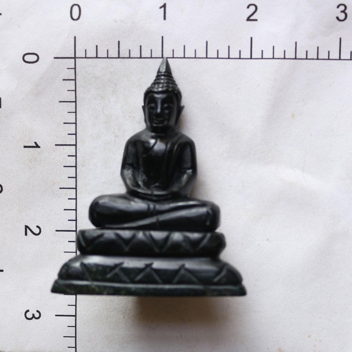 Black Jade Meditating Buddha